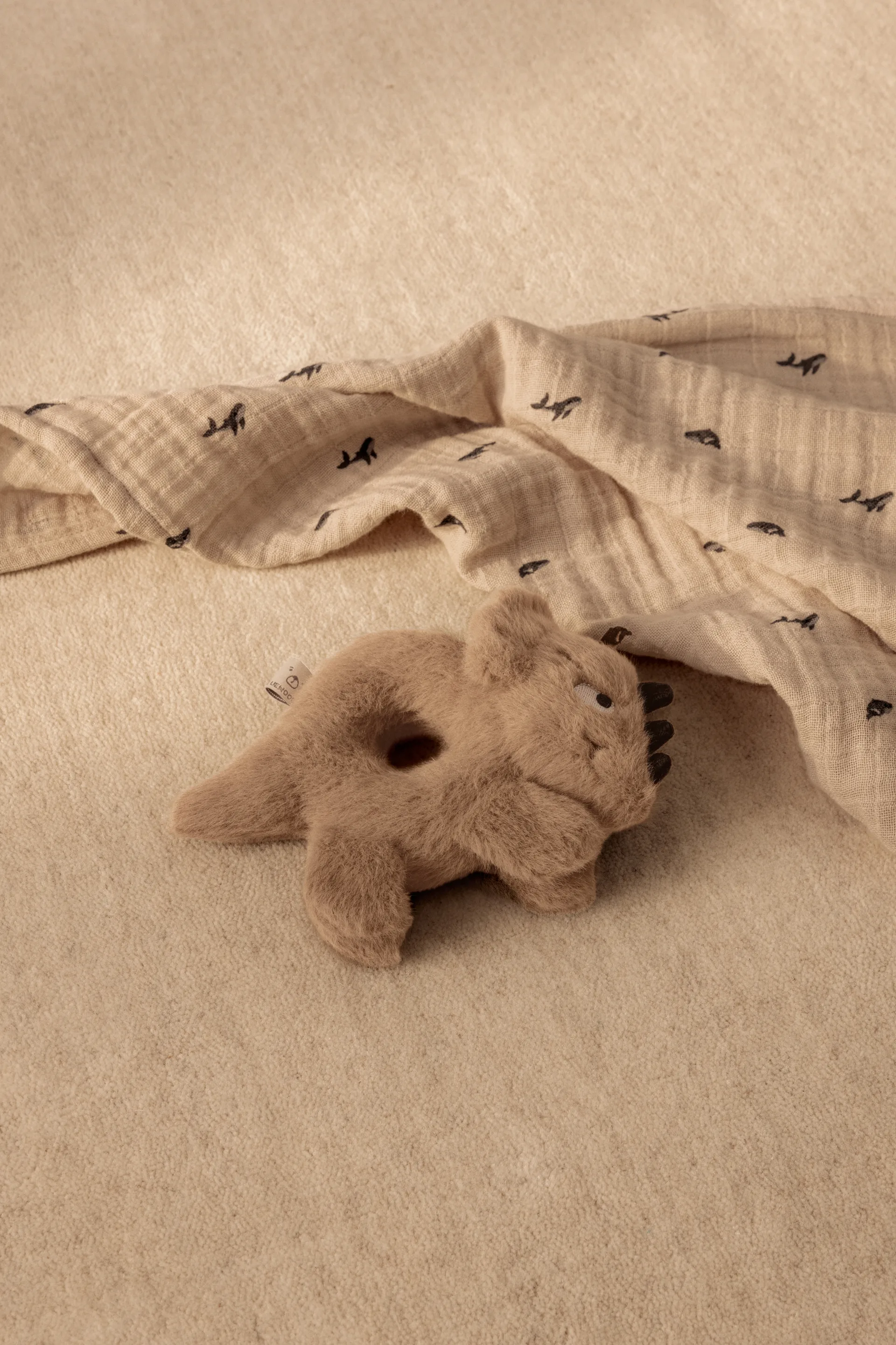 Muselina Lewis 2-pack 65x65 cm, Mini whale-Sandy Liewood