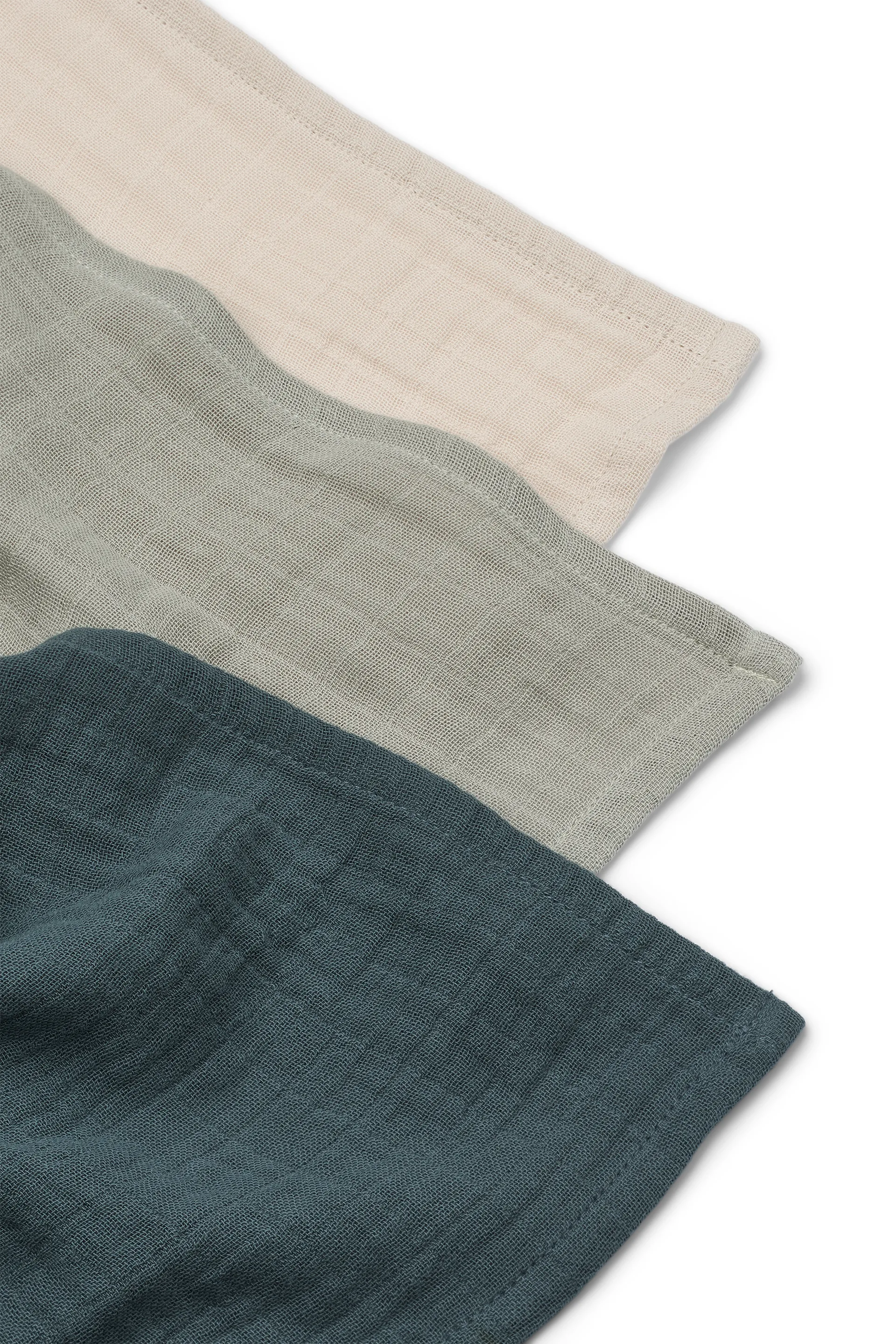 Muselina Lewis 3 piezas 65x65 cm, Dove blue mix Liewood