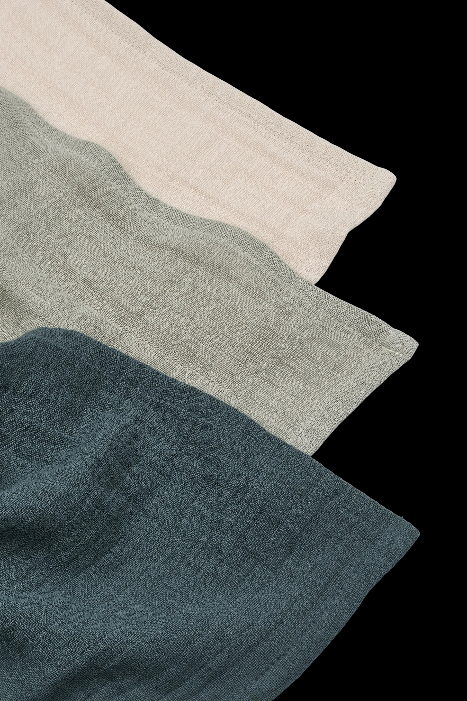 Muselina Lewis 3 piezas 65x65 cm, Dove blue mix Liewood