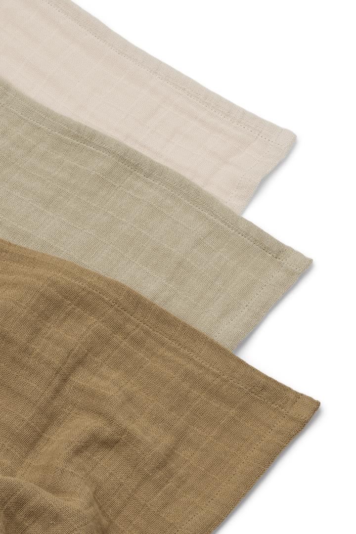 Muselina Lewis 3 piezas 65x65 cm, Sandy mix Liewood