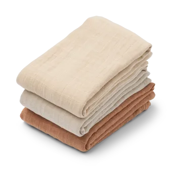 Muselina Lewis 3 piezas 65x65 cm - Tuscany rose mix - Liewood
