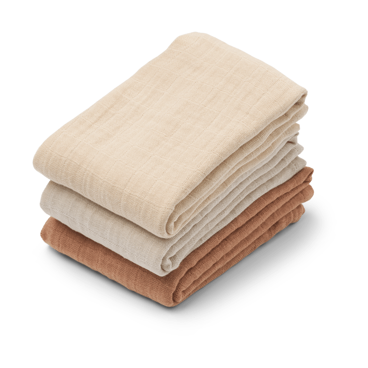 Muselina Lewis 3 piezas 65x65 cm - Tuscany rose mix - Liewood