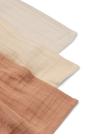 Muselina Lewis 3 piezas 65x65 cm - Tuscany rose mix - Liewood