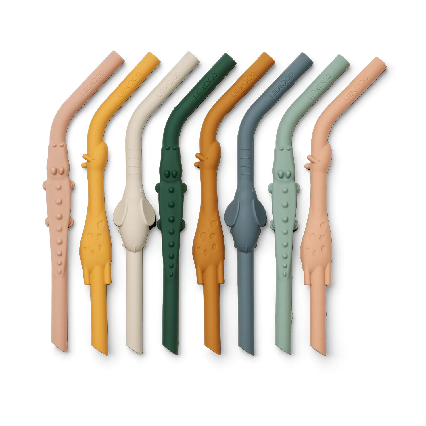 Pajitas Carlson All Together, 8 piezas, Yellow mellow multi mix Liewood