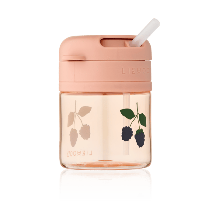 Pavia taza con pajita 28 cl, Berry-Pale Toscana Liewood