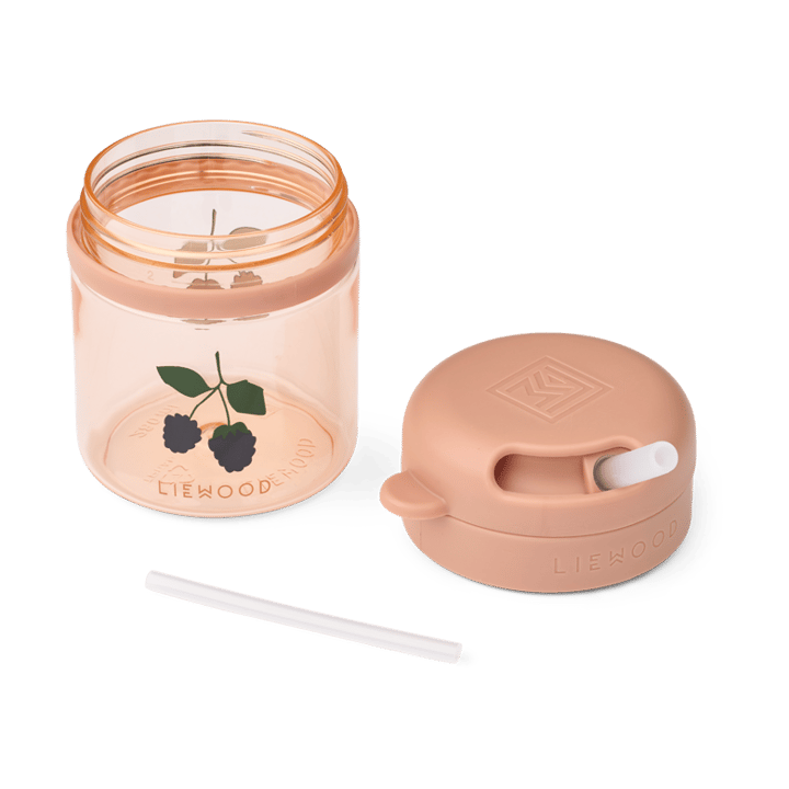 Pavia taza con pajita 28 cl, Berry-Pale Toscana Liewood