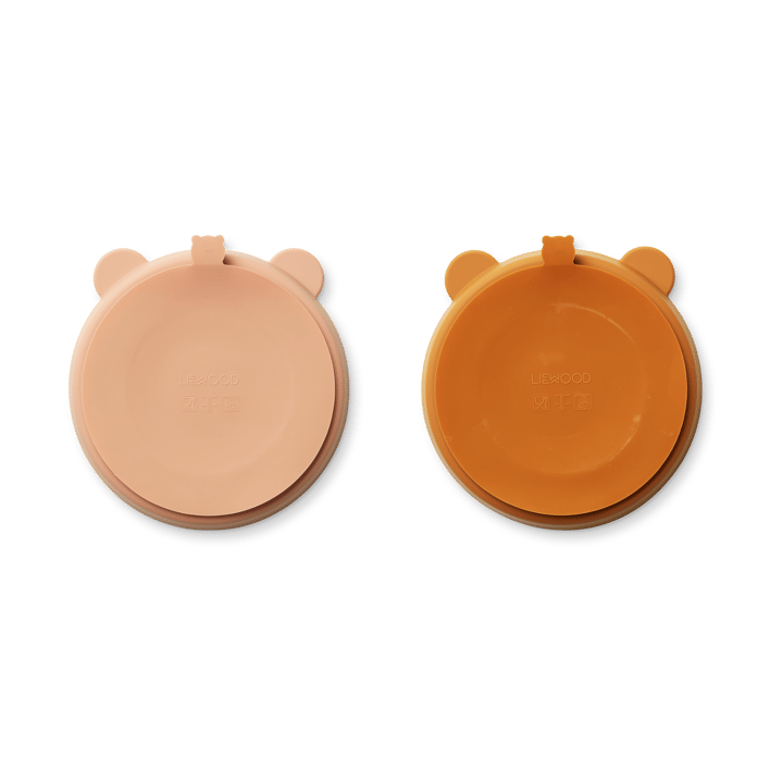 Plato infantil Stacy delad 2-pack, Mustard-tuscany rose mix Liewood