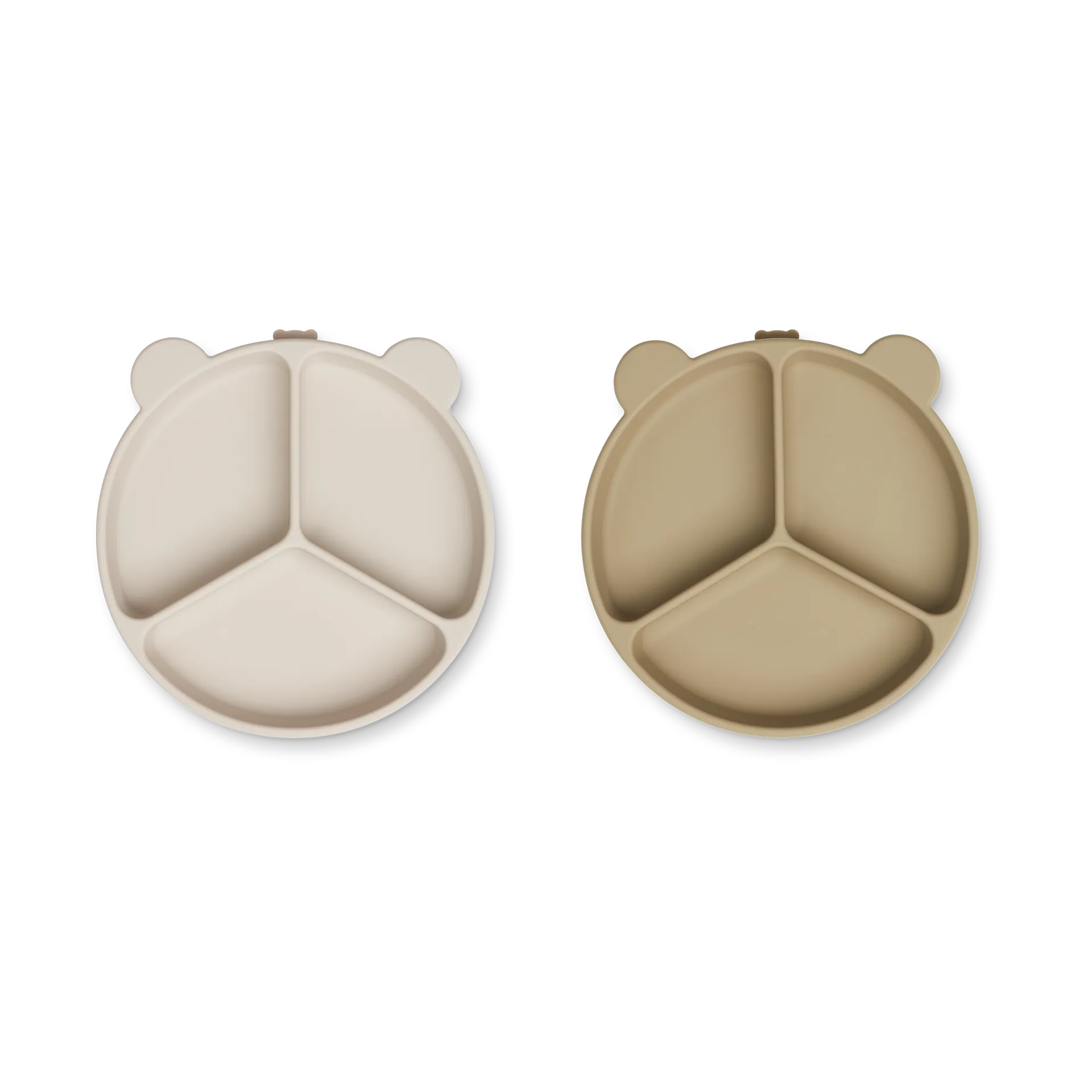 Plato infantil Stacy delad 2-pack, Sandy-Oat Liewood