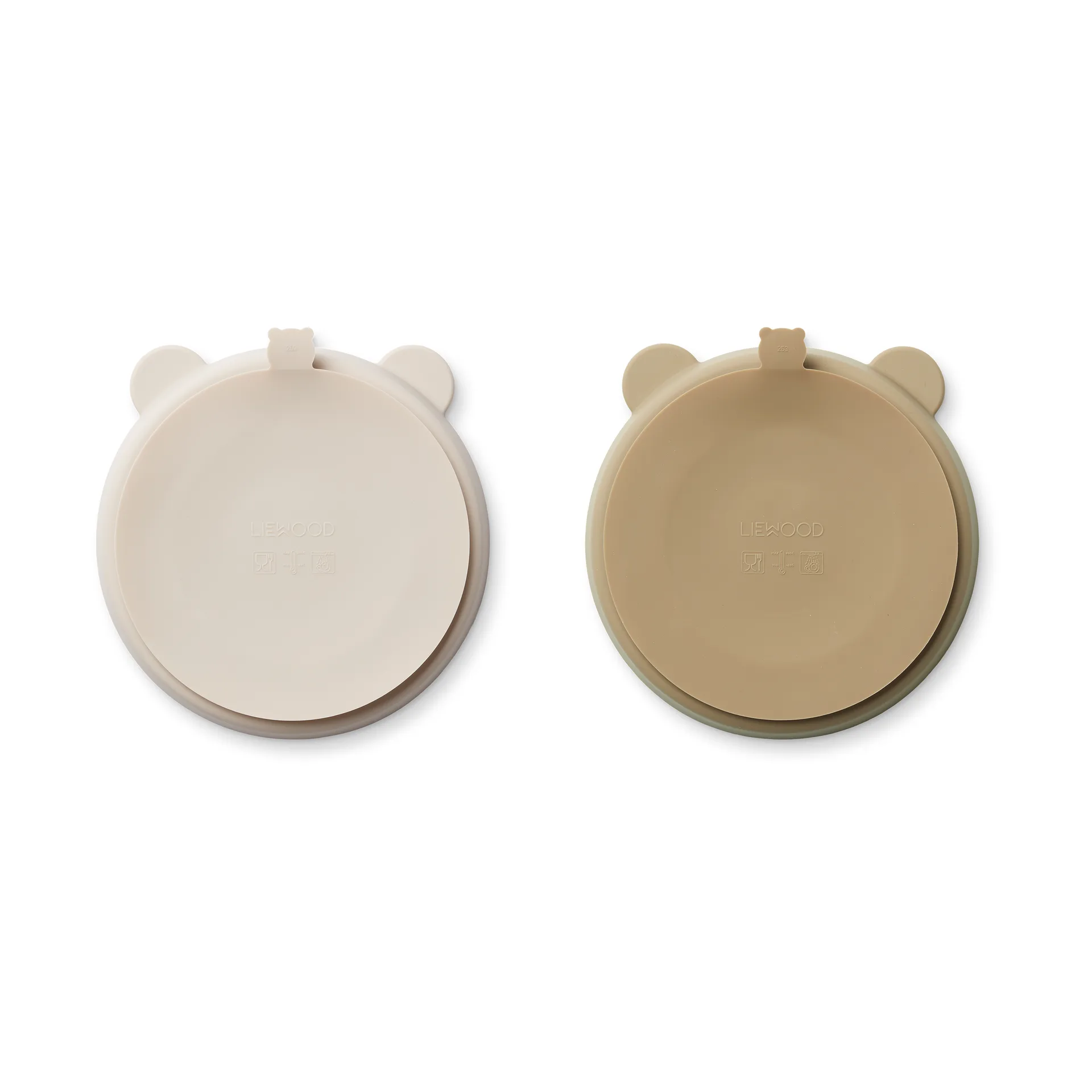 Plato infantil Stacy delad 2-pack, Sandy-Oat Liewood