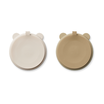 Plato infantil Stacy delad 2-pack - Sandy-Oat - Liewood