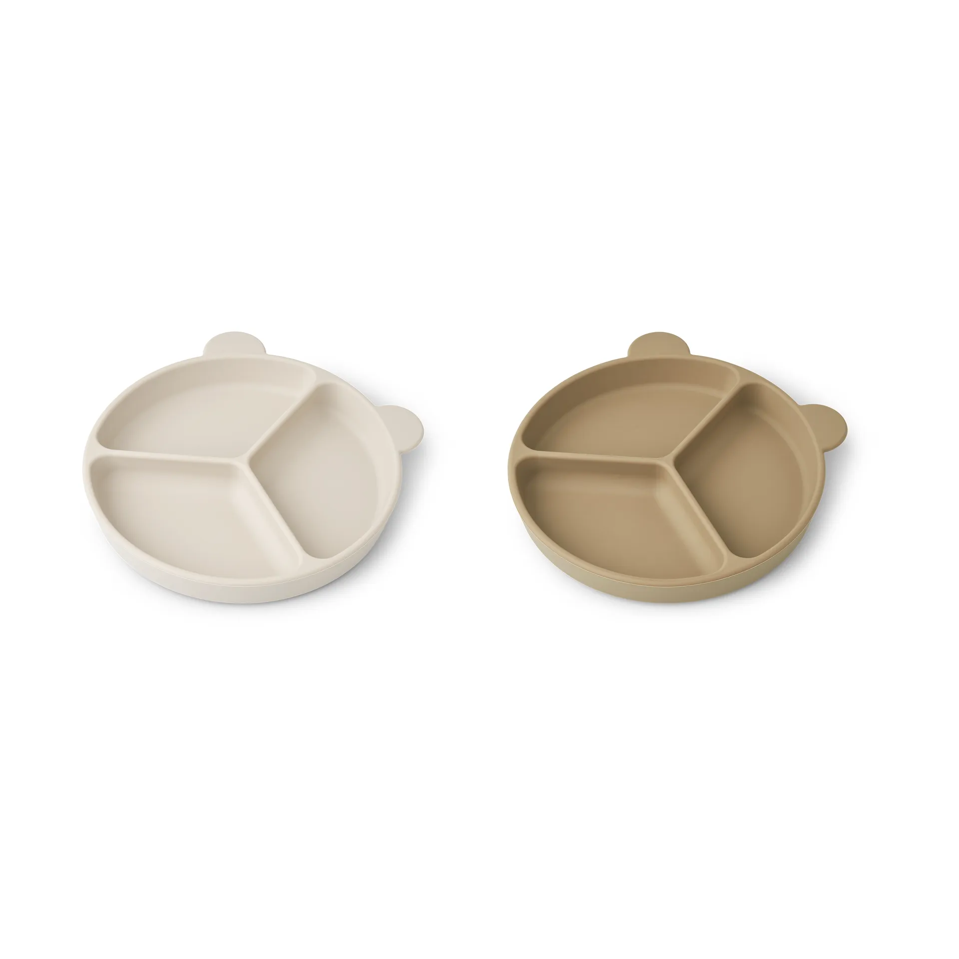 Plato infantil Stacy delad 2-pack, Sandy-Oat Liewood