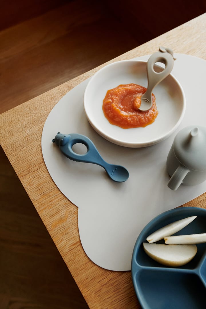 Plato infantil Stacy delad 2-pack, Sea blue-Whale blue Liewood