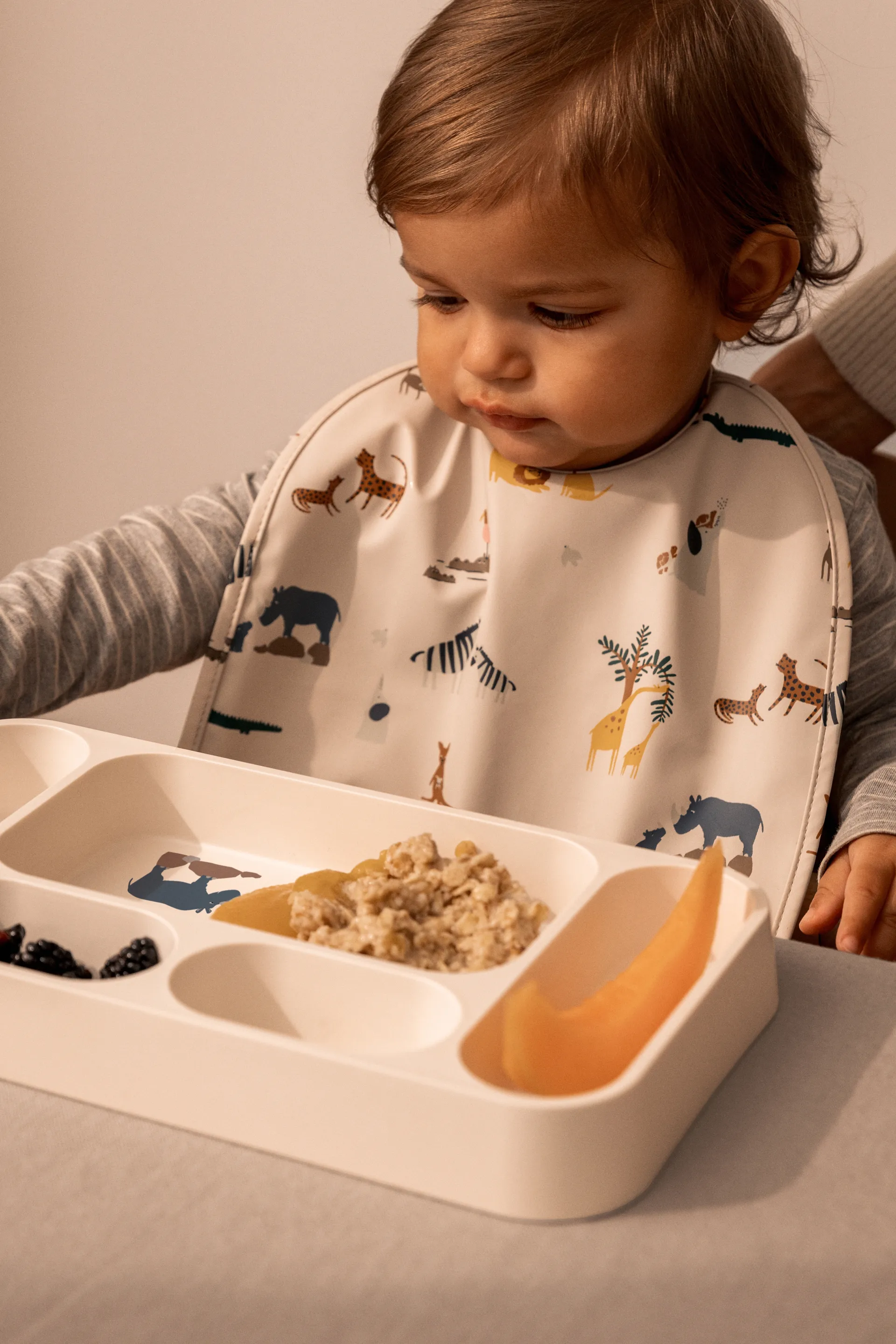 Plato Mosu con 6 compartimentos 17x30 cm, Todos juntos-Sandy Liewood