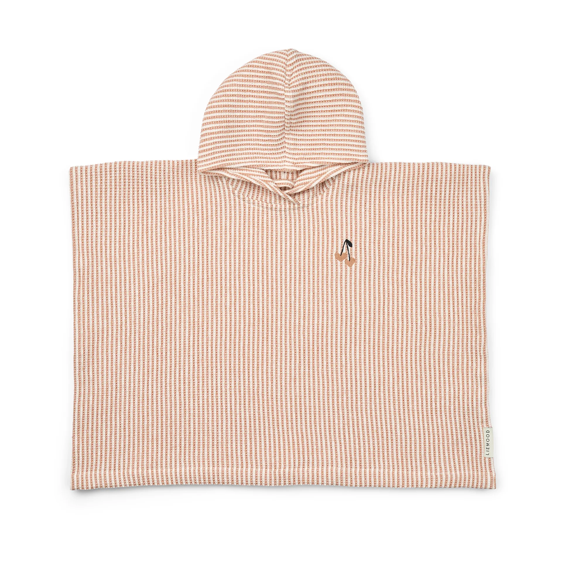 Poncho de baño Paco tuscany rose creme de la creme a rayas, 7-8 años Liewood