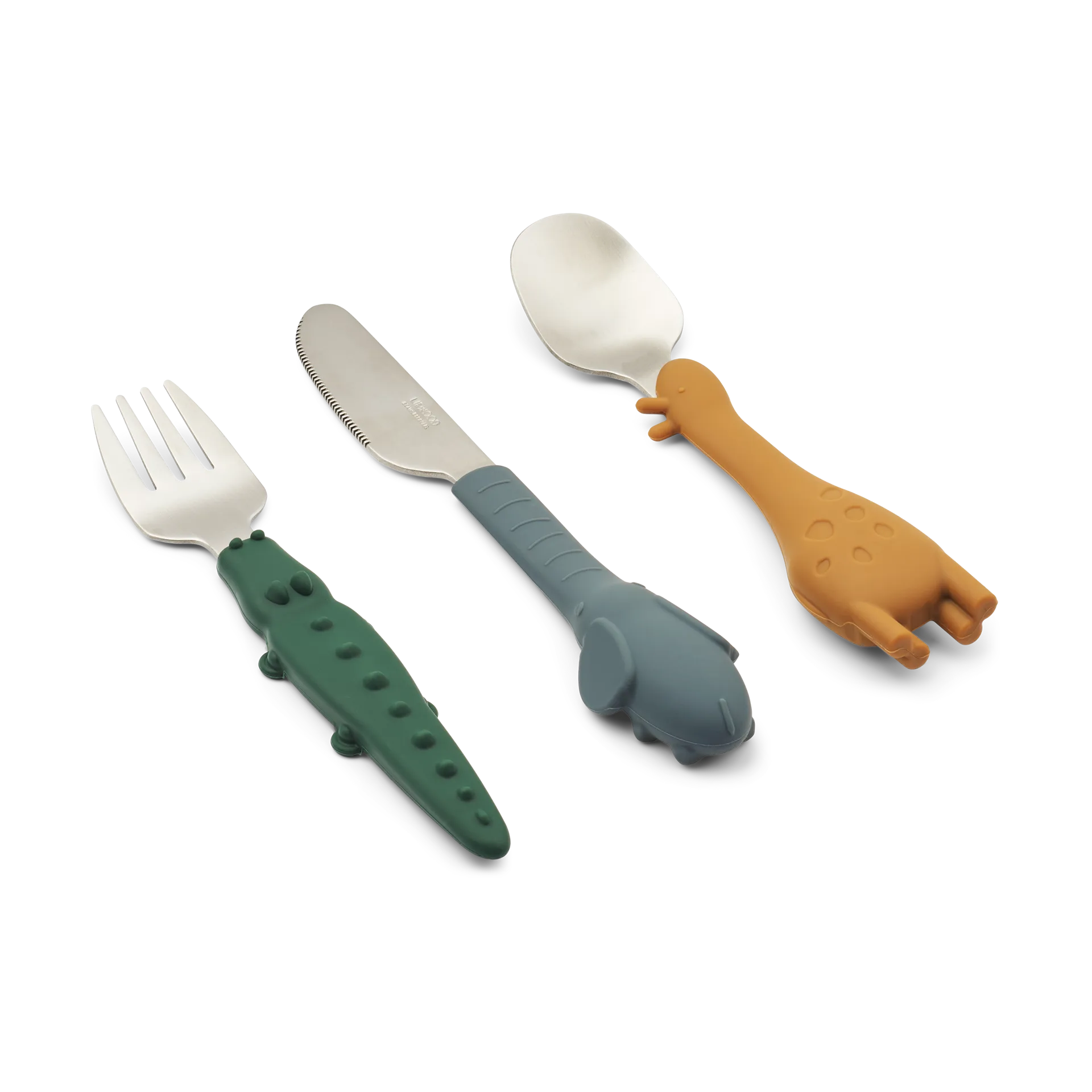 Set de cubiertos Tove all together 3 piezas, Golden caramel mix Liewood