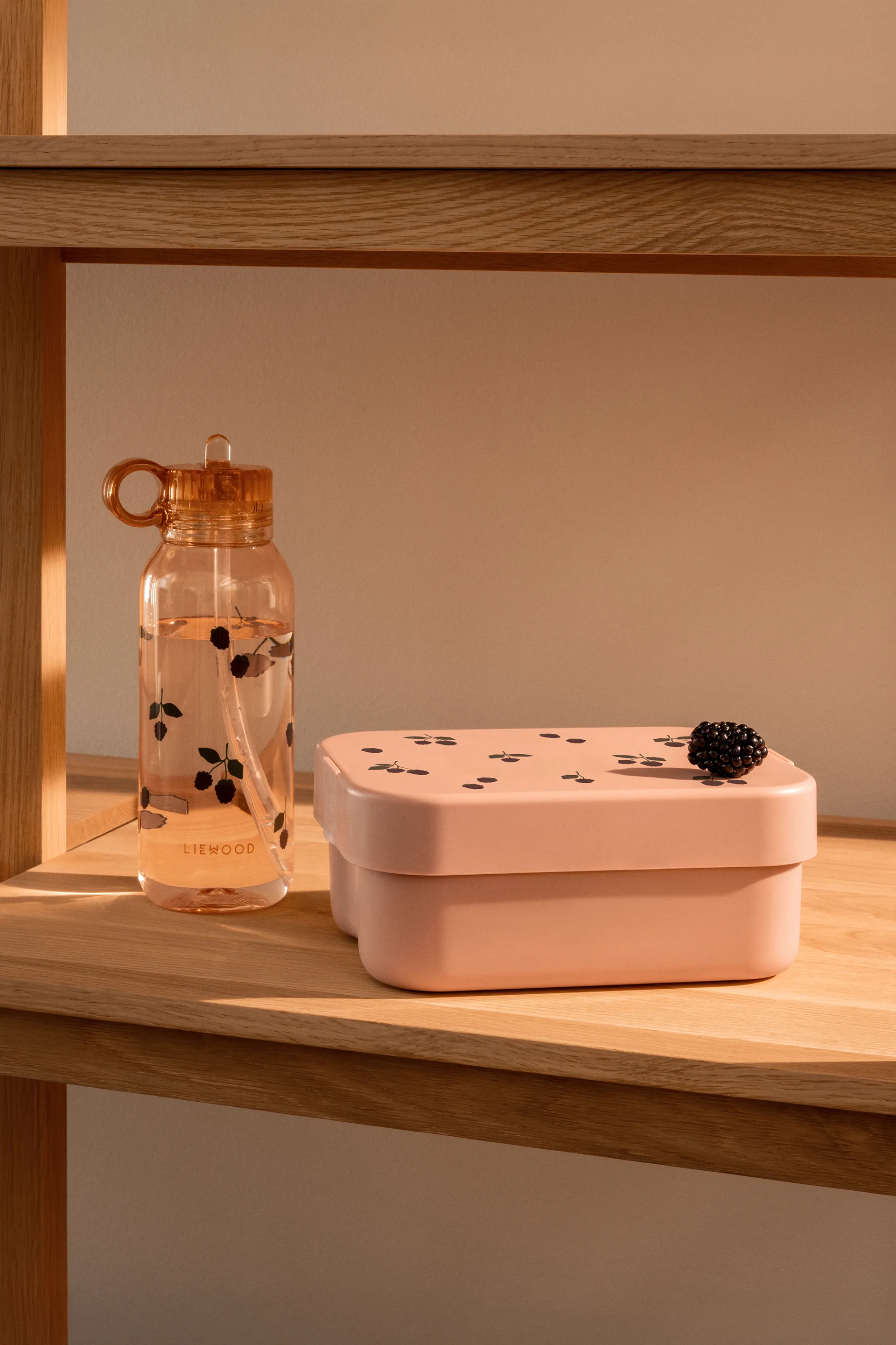 Set de lonchera impresa Chelsey 2 piezas, Berry-Pale Toscana Liewood