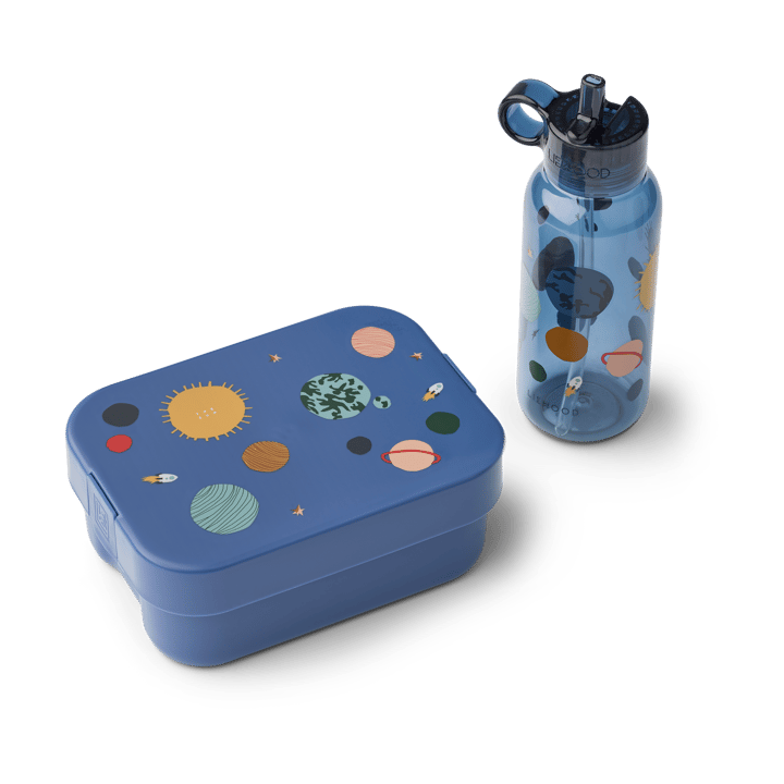 Set de lonchera impresa Chelsey 2 piezas - Universe-Classic navy - Liewood
