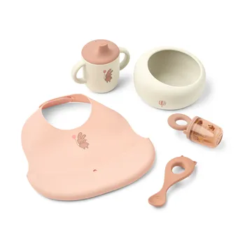 Set de vajilla para bebés Mileah - Wild child/Rosey - Liewood