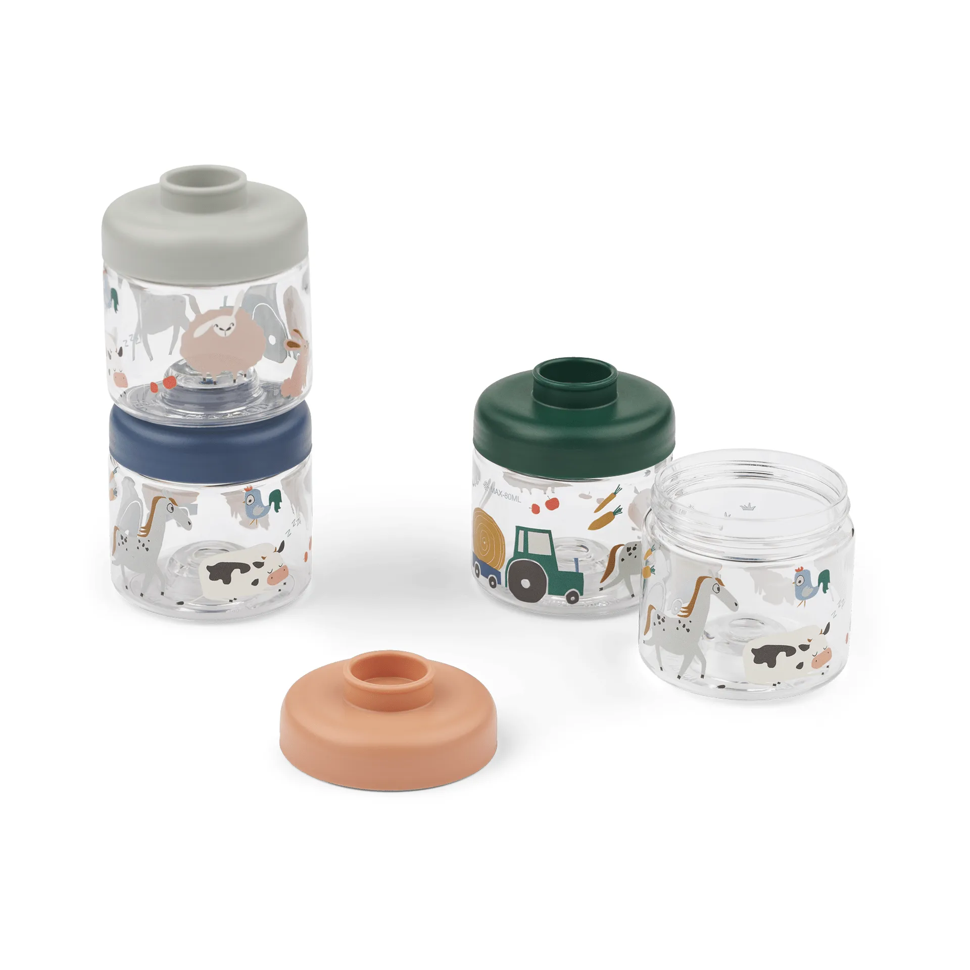 Tarritos para comida infantil Dominique 100 ml, 4-pack, Farmlife-Sandy Liewood