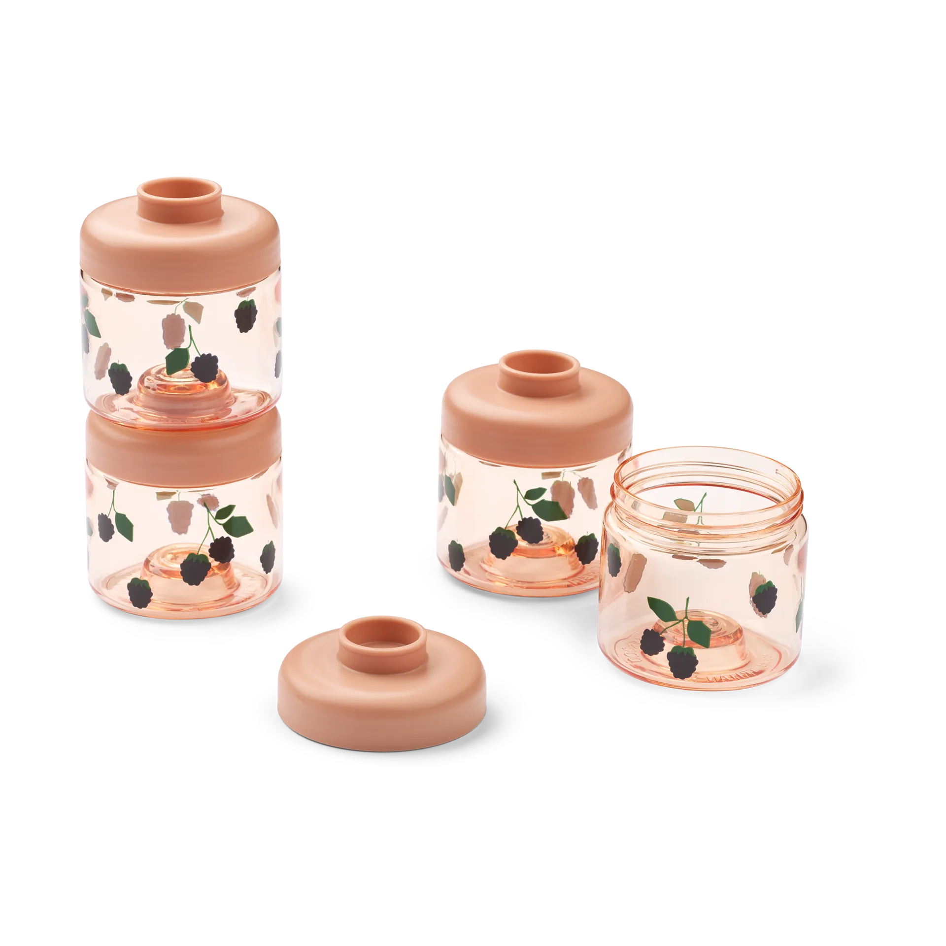 Tarros para comida de bebés Dominique 100 ml, 4-pack, Berry-Pale Toscana Liewood