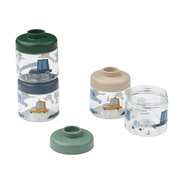 Tarros para comida de bebés Dominique 100 ml, 4-pack - Cars-Sandy - Liewood