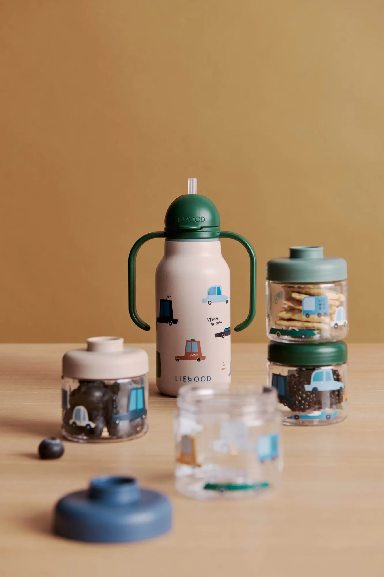 Tarros para comida de bebés Dominique 100 ml, 4-pack, Cars-Sandy Liewood