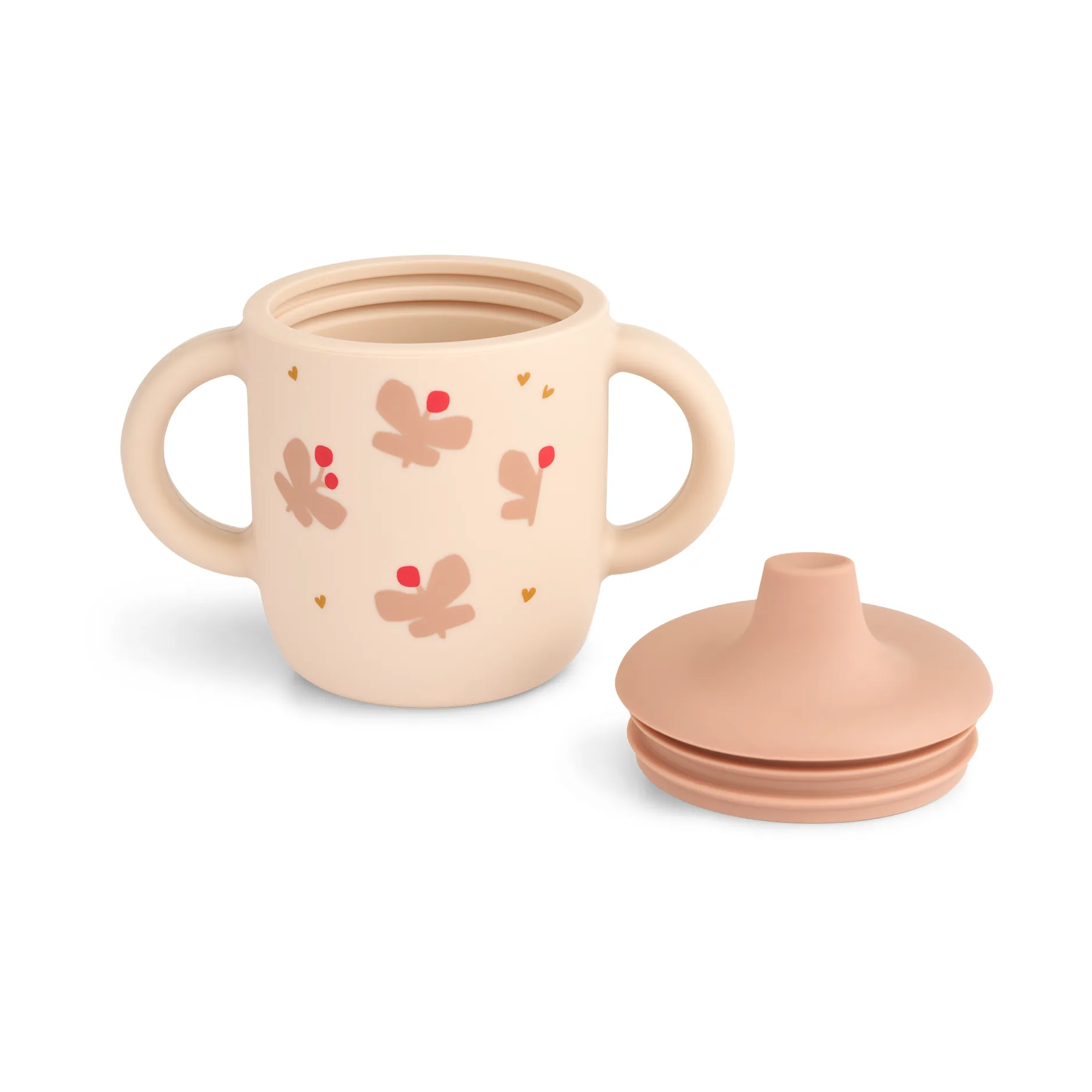 Taza con boquilla Neil 15 cl, Butterfly-apple blossom Liewood