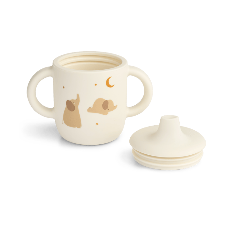 Taza con boquilla Neil 15 cl, Elephant-Creme de la creme Liewood