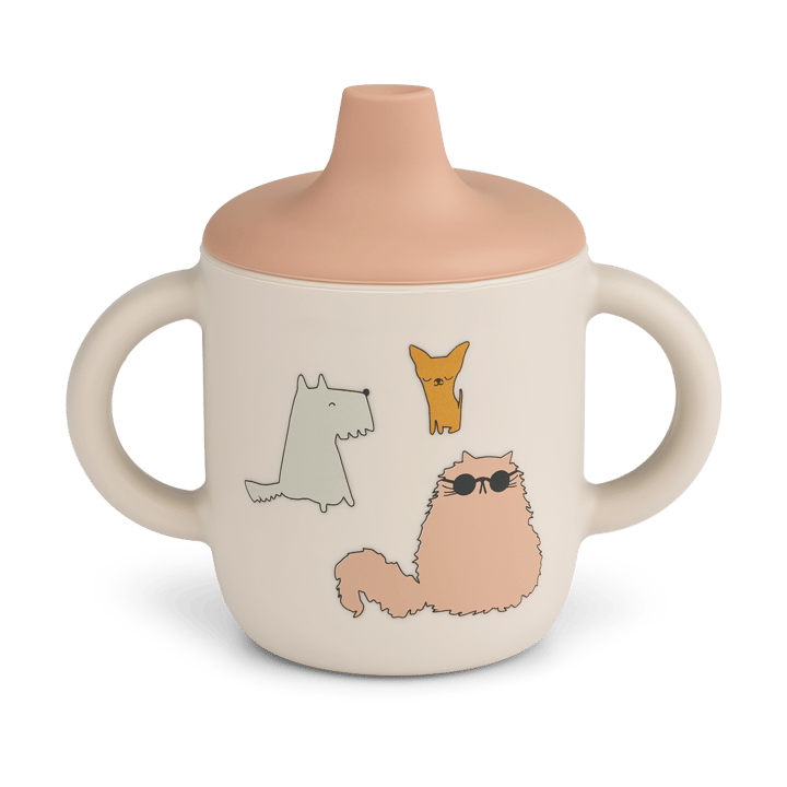 Taza con boquilla Neil 15 cl - Gatos y Perros-Sandy - Liewood