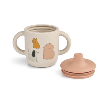 Taza con boquilla Neil 15 cl - Gatos y Perros-Sandy - Liewood