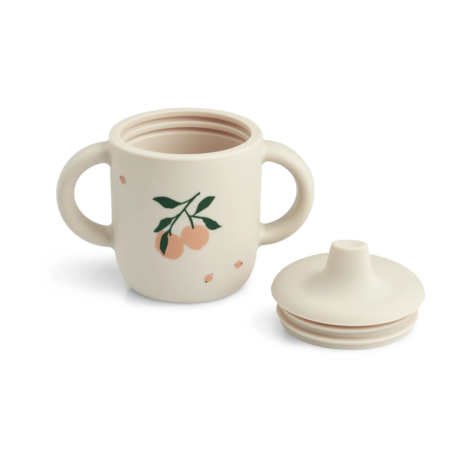 Taza con boquilla Neil 15 cl, Peach-Sea shell mix Liewood