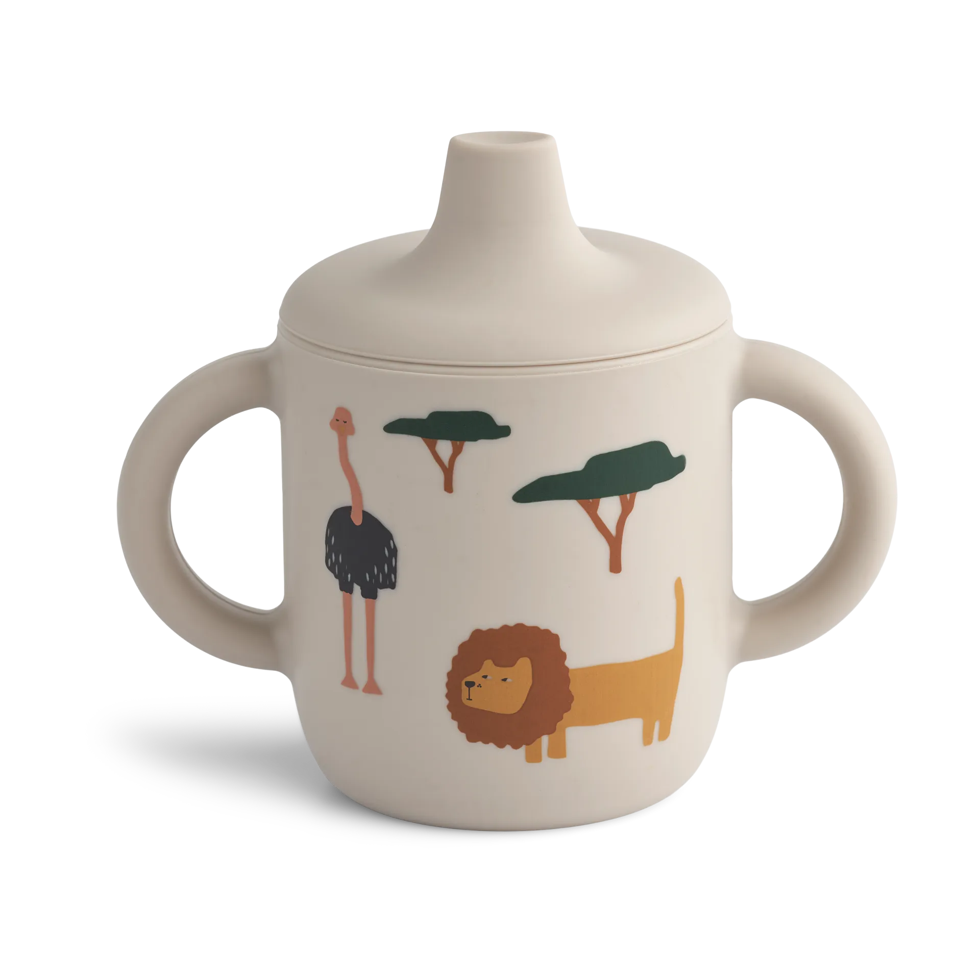 Taza con boquilla Neil 15 cl, Safari sandy mix Liewood