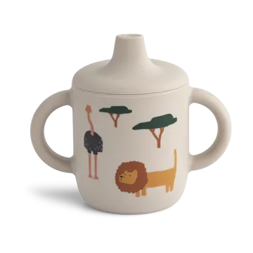 Taza con boquilla Neil 15 cl - Safari sandy mix - Liewood