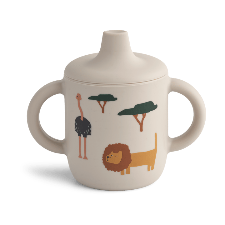 Taza con boquilla Neil 15 cl - Safari sandy mix - Liewood