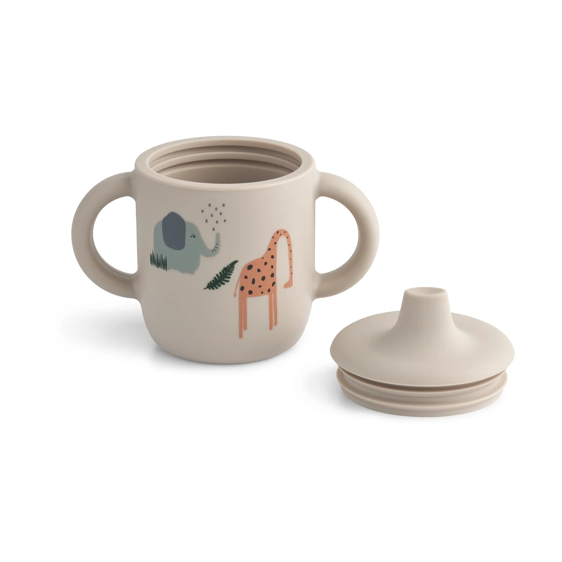 Taza con boquilla Neil 15 cl, Safari sandy mix Liewood