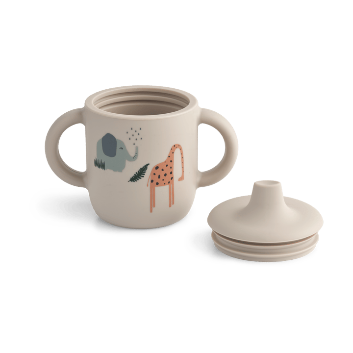 Taza con boquilla Neil 15 cl, Safari sandy mix Liewood