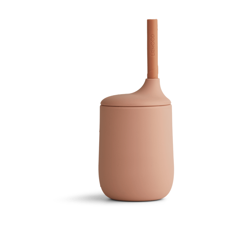 Taza con pajita Ellis sippy cup 23 cl - Dark rose-terracotta mix - Liewood