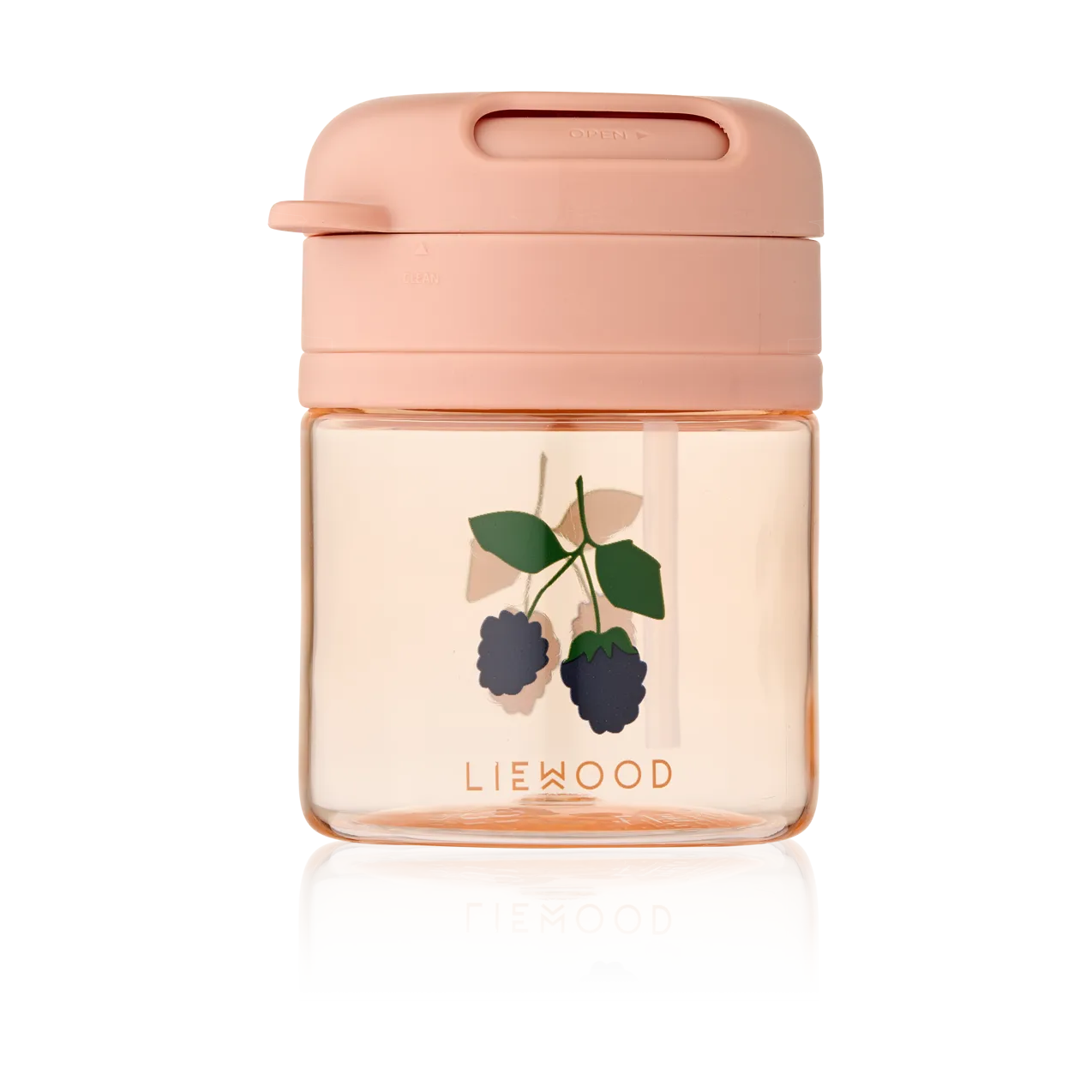 Taza con pajita Pavia, Berry-Pale Toscana, 28 cl Liewood