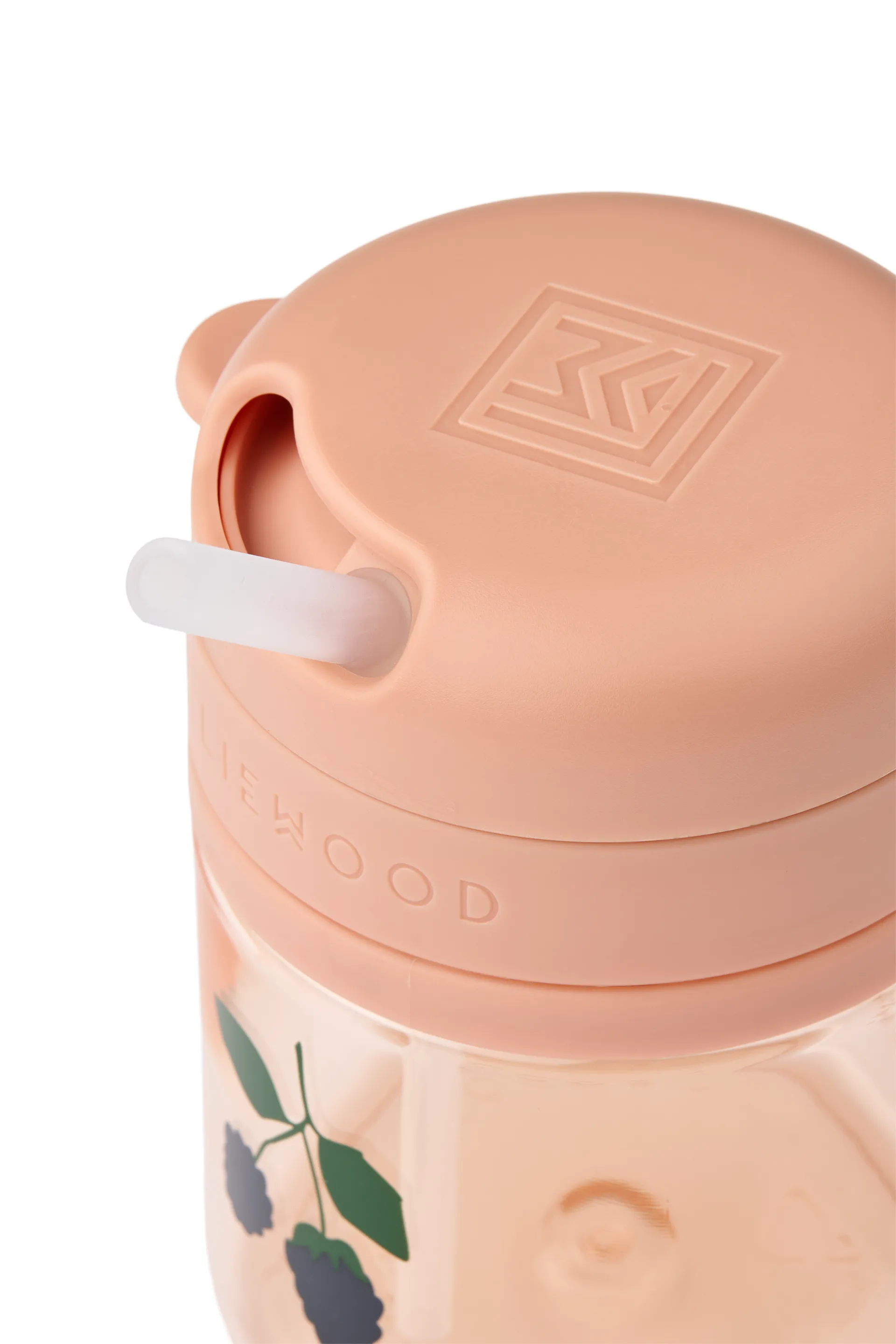 Taza con pajita Pavia, Berry-Pale Toscana, 28 cl Liewood