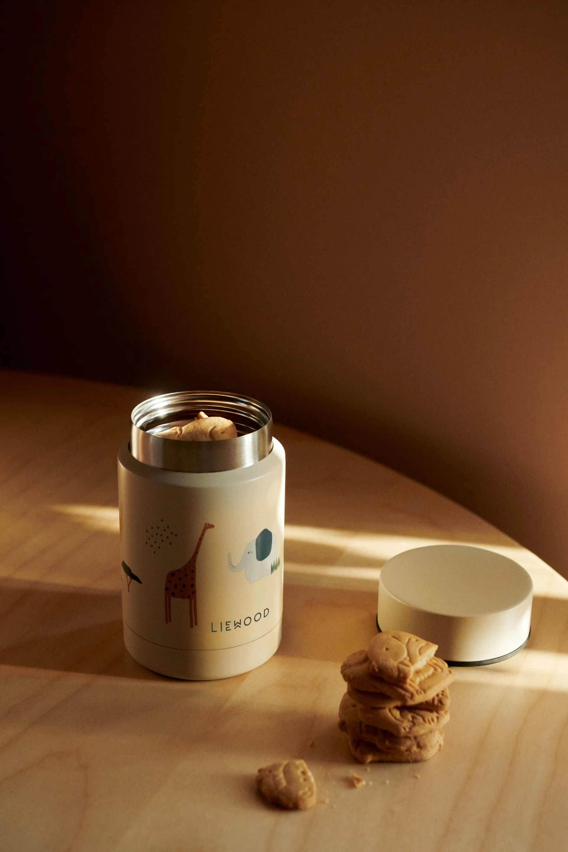 Termo para alimentos Nadja 0,25 L, Safari sandy mix Liewood