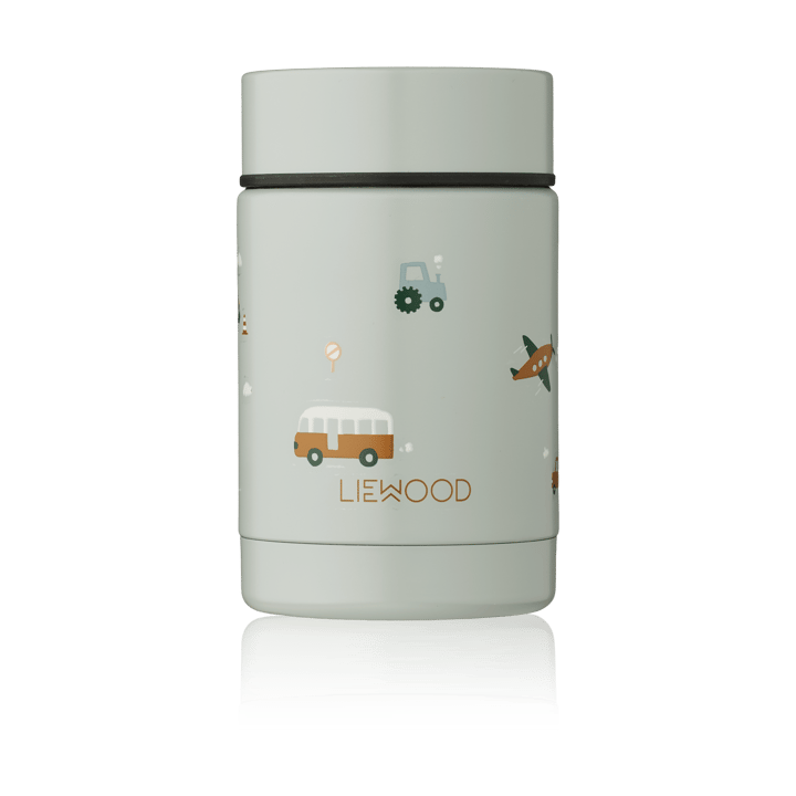 Termo para alimentos Nadja 0,25 L - Vehicles-dove blue mix - Liewood
