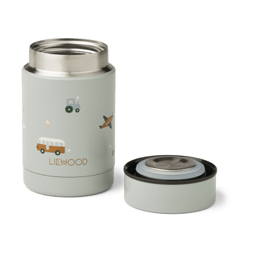 Termo para alimentos Nadja 0,25 L - Vehicles-dove blue mix - Liewood