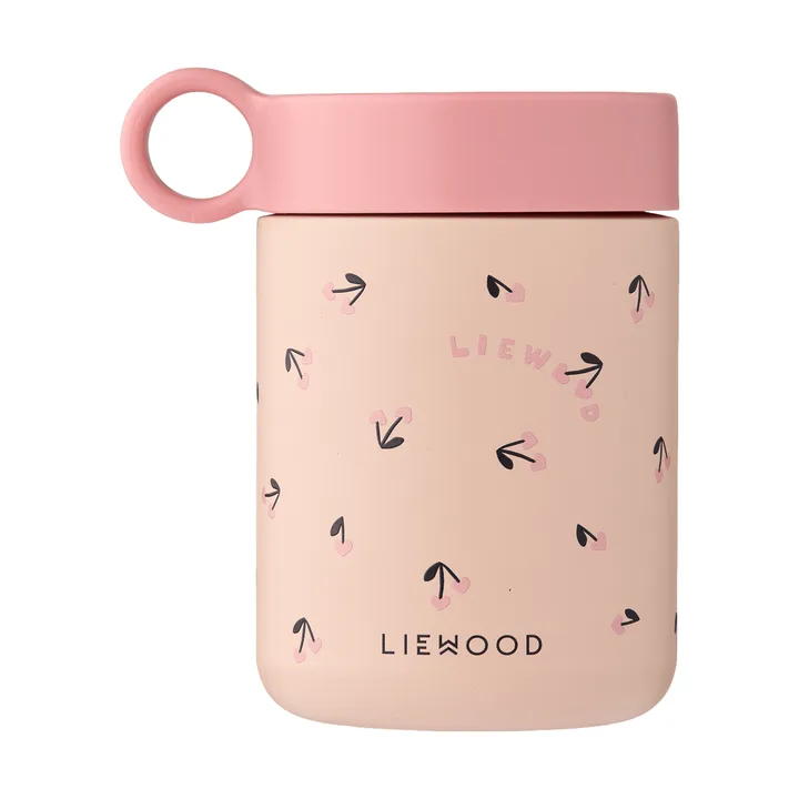 Termo para comida Kiani printed - Mini cherry heart-rosey - Liewood