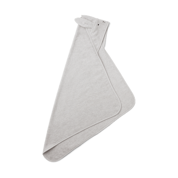 Toalla con capucha Albert 70x70 cm - Rabbit dumbo grey - Liewood