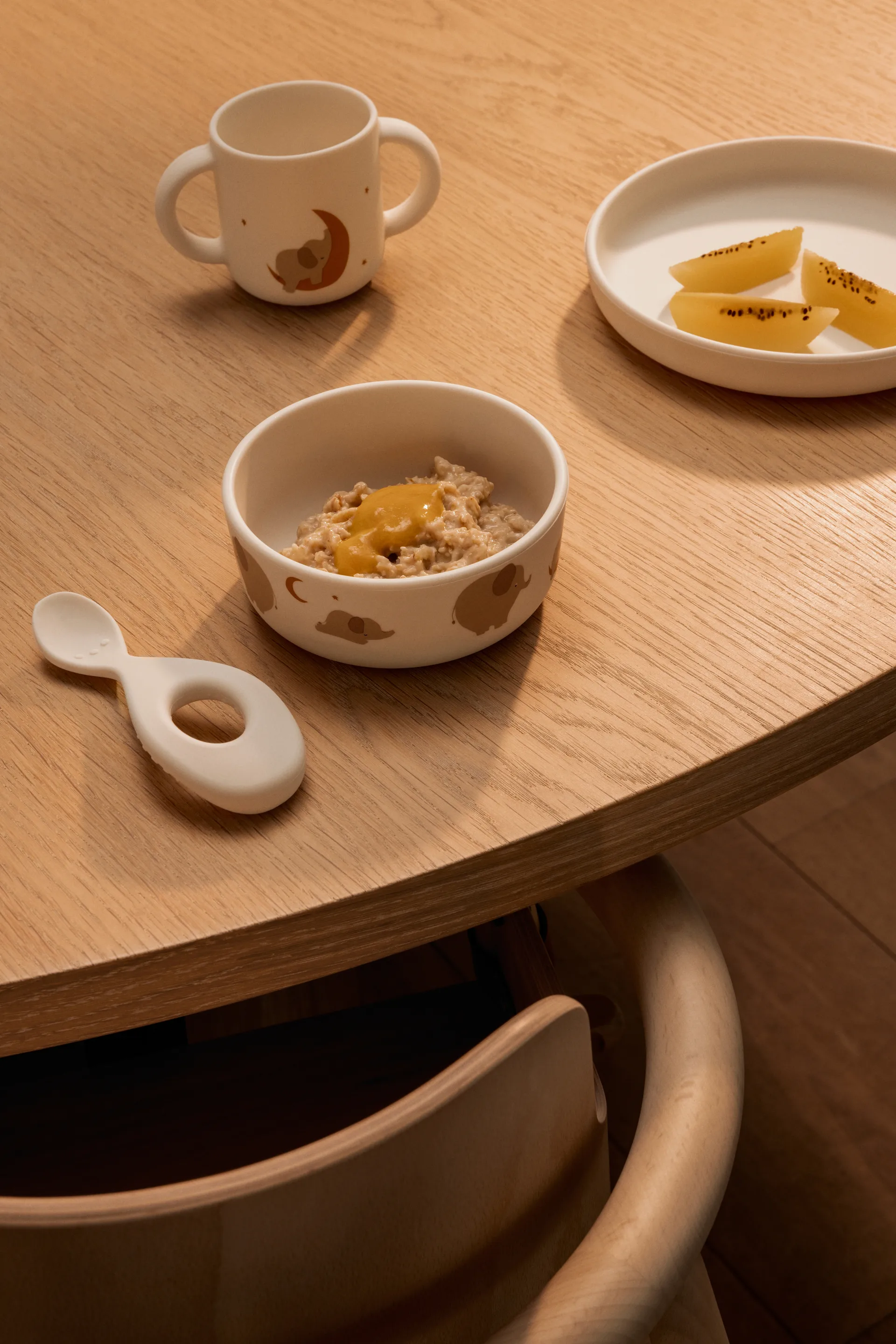 Vajilla Vivi printed 4 piezas, Elephant-Creme de la creme Liewood