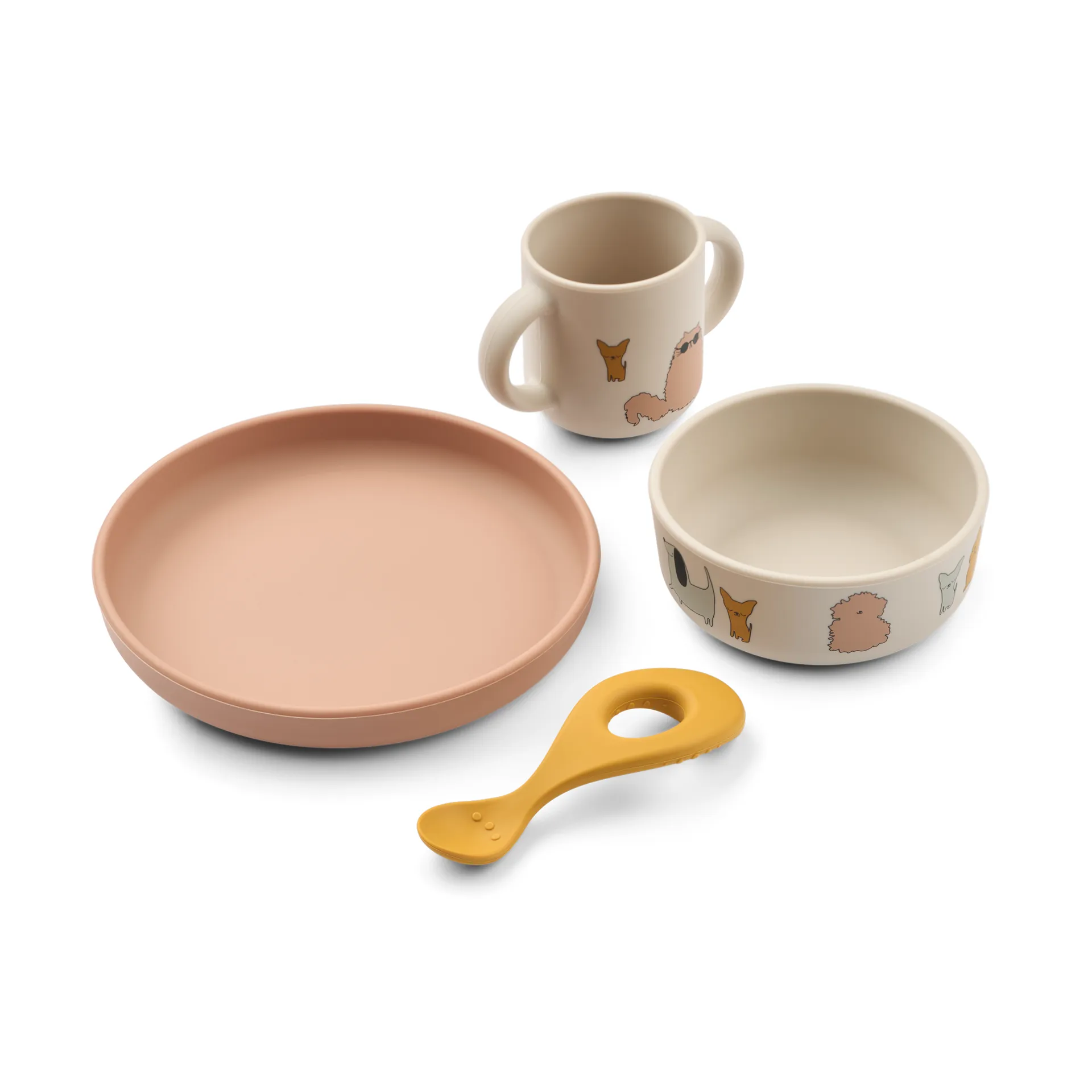 Vajilla Vivi printed 4 piezas, Gatos y Perros-Sandy Liewood