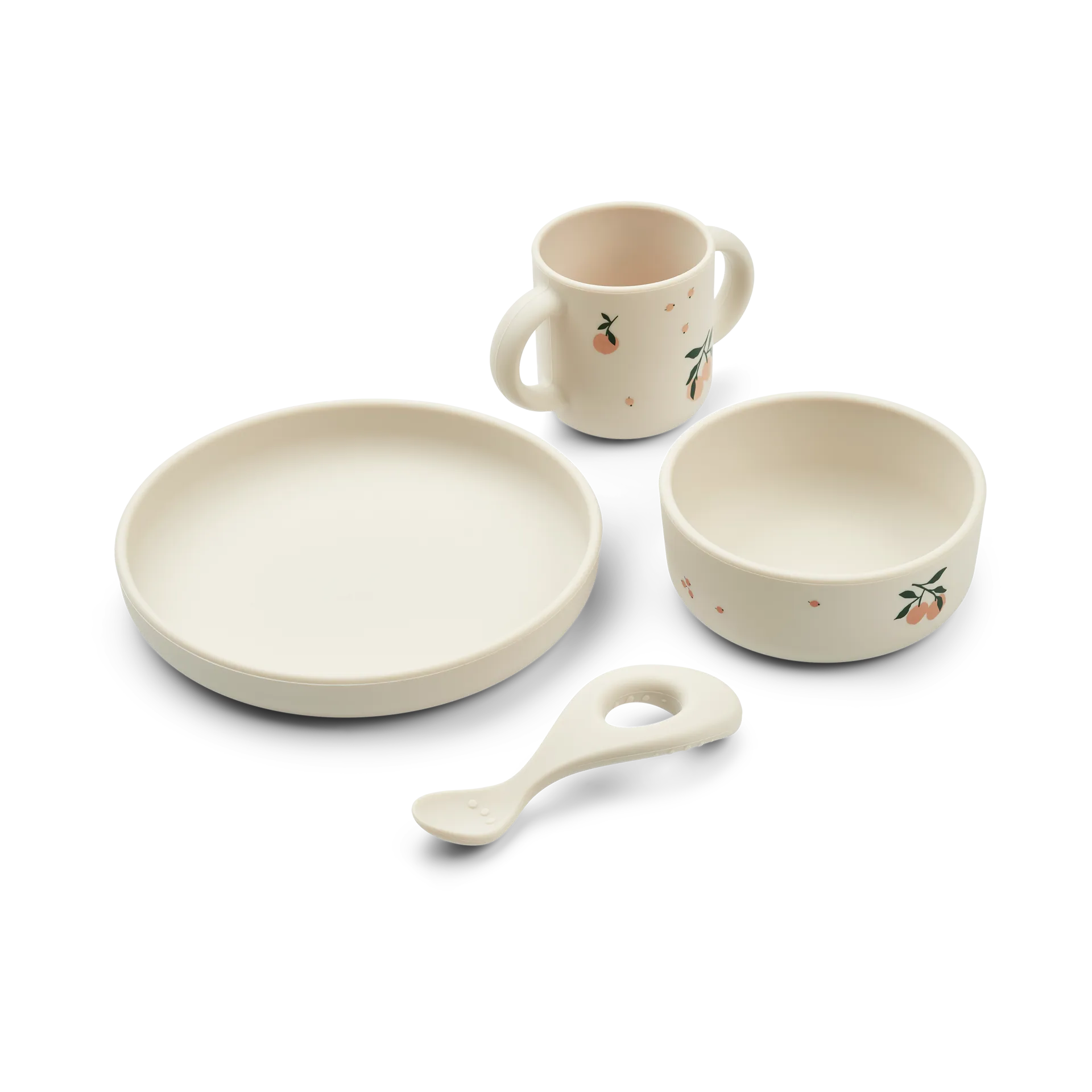 Vajilla Vivi printed 4 piezas, Peach-Sea shell mix Liewood