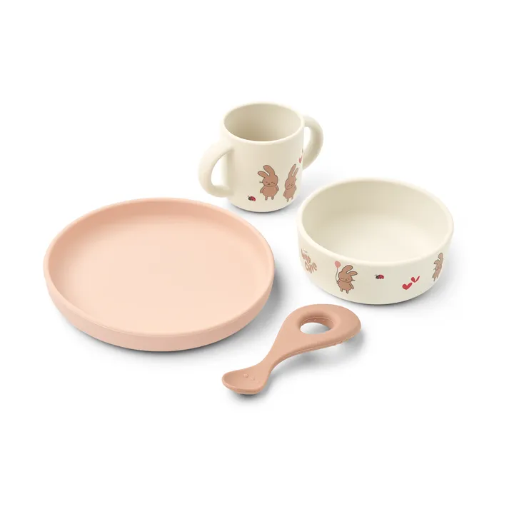 Vajilla Vivi printed 4 piezas - Wild child/Rosey - Liewood