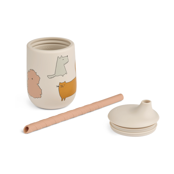 Vaso con pajita 23 cl Ellis printed sippy cup, Gatos y Perros-Sandy Liewood