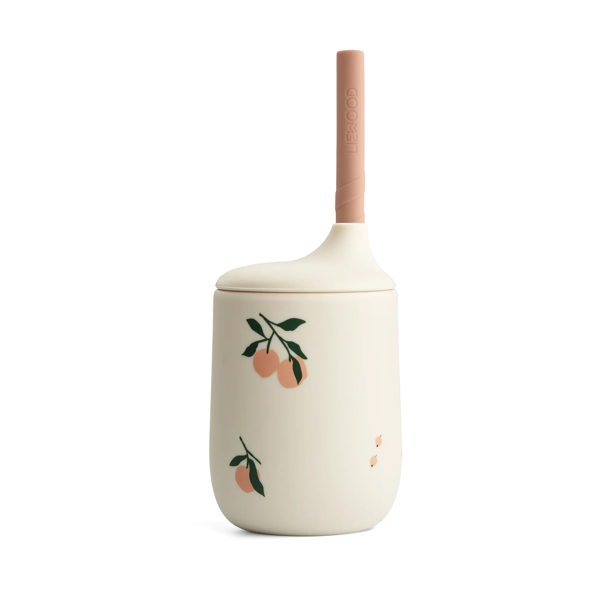 Vaso con pajita 23 cl Ellis printed sippy cup, Peach-Sea shell mix Liewood